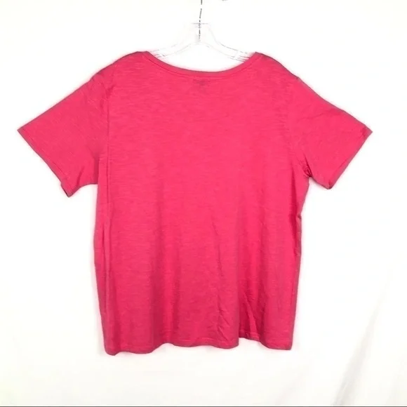 NWT Splendid Pink v-neck tee - Picture 5 of 5